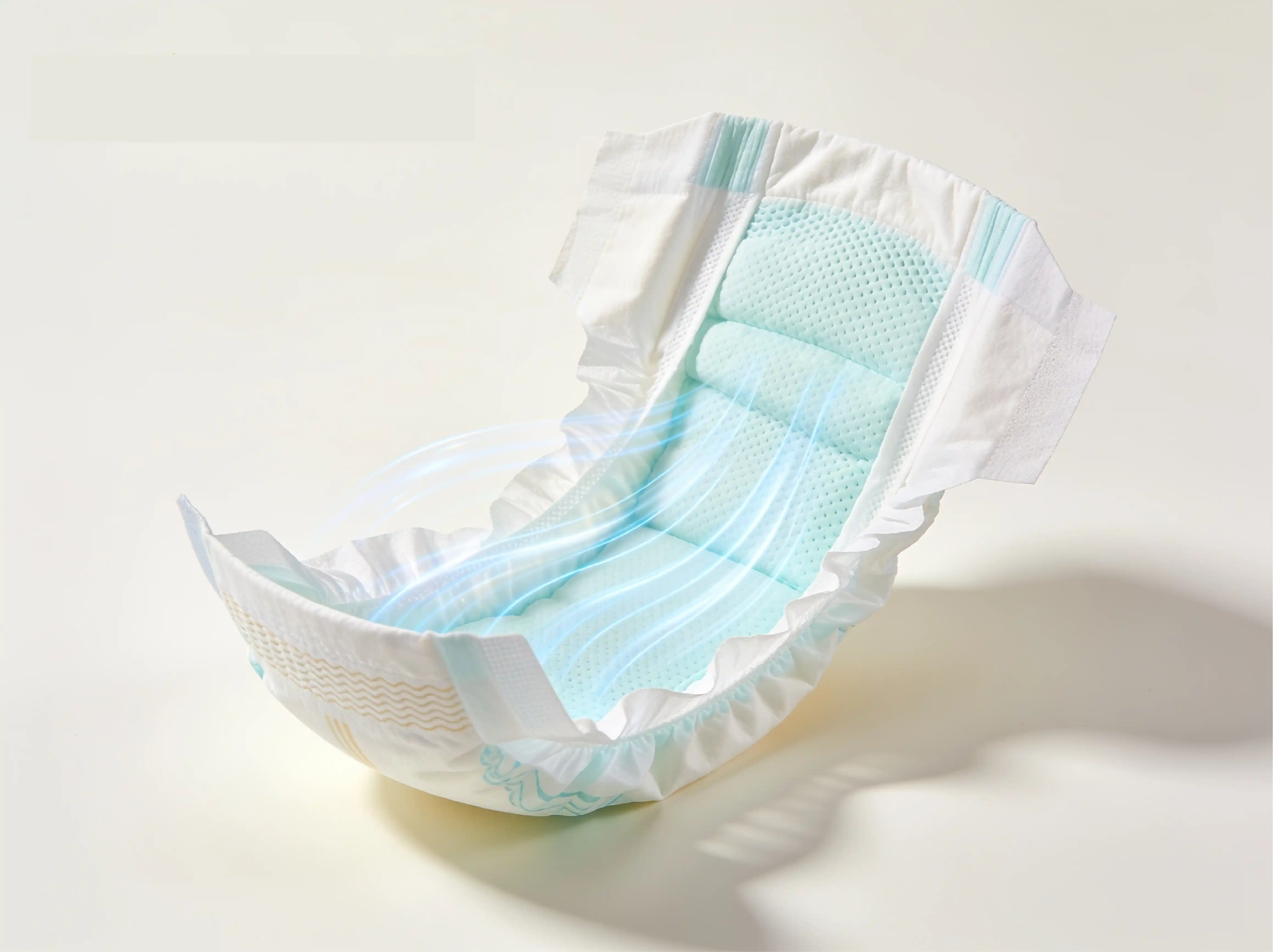 Breathable airflow material in Me Young diapers