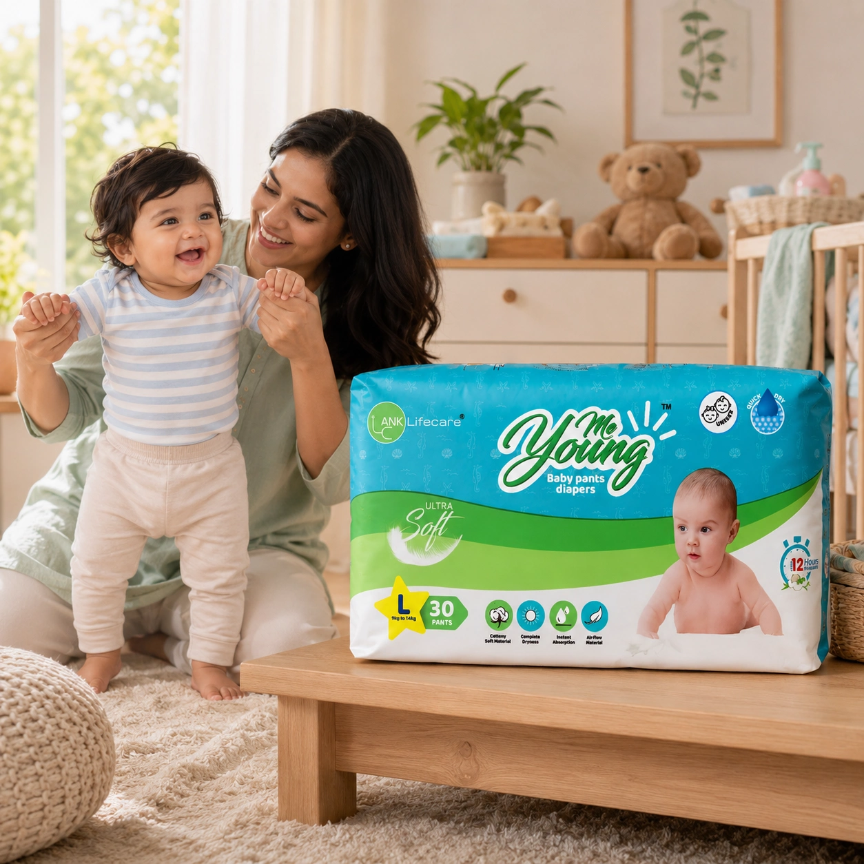 ANK Lifecare Me Young baby pants diapers pack