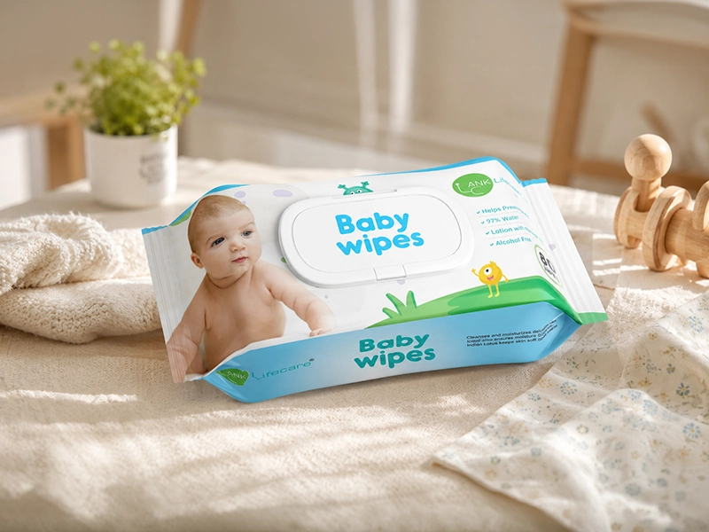 ANK Lifecare baby wipes pack with aloe and Indian lotus